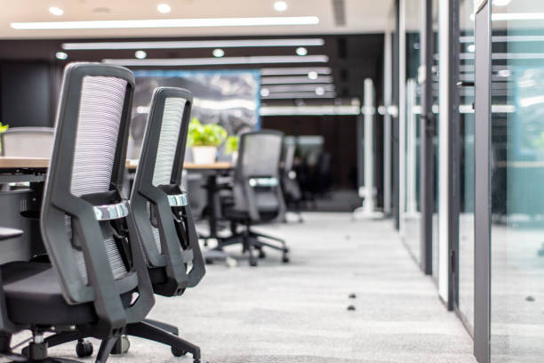 What security measures are in place at private office buildings in Reston?